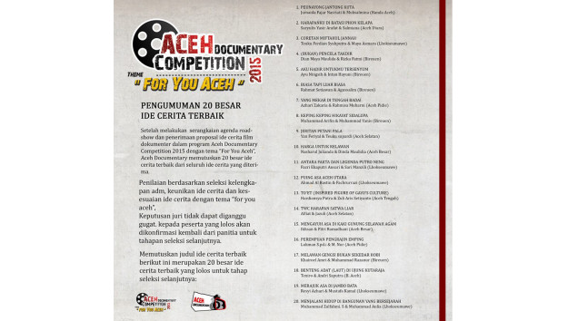 Pengumuman 20 Besar Ide Cerita ADC 2015