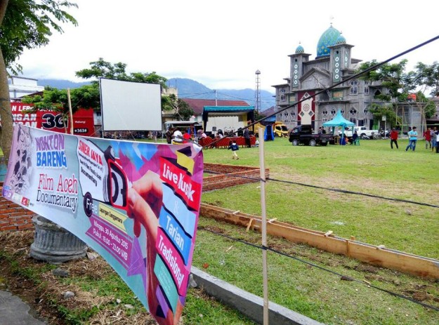 Galery Layar Tancap (Bioskop) Aceh Documentary 2015  Takengon