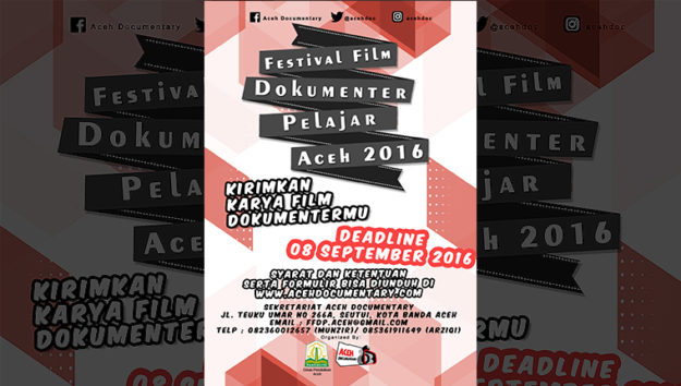 Pendaftaran Festival Film Dokumenter Pelajar Aceh (FFDP-Aceh) 2016 Dibuka